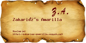 Zakariás Amarilla névjegykártya